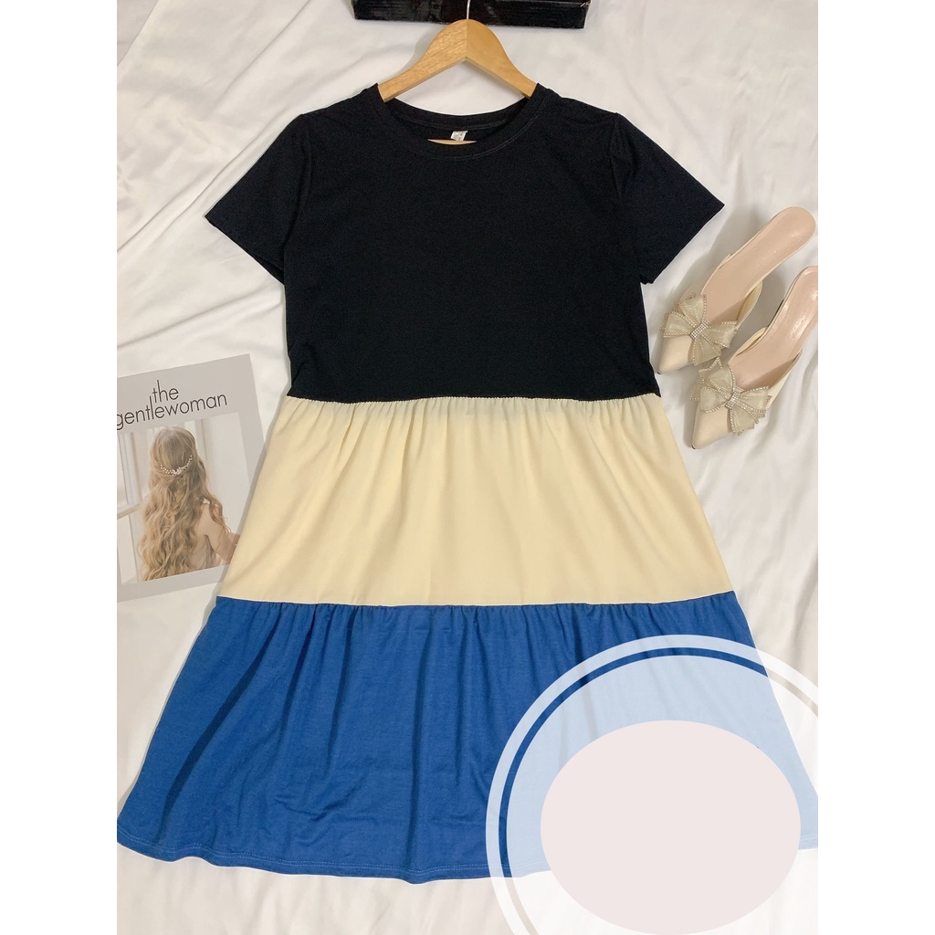 Váy Bầu Đầm Bầu Mùa Hè Chất Cotton Thun Thấm Hút Mồ Hôi Dáng Suông Xòe Tay Ngắn Dễ Thương Mã A0017 Lin Store66