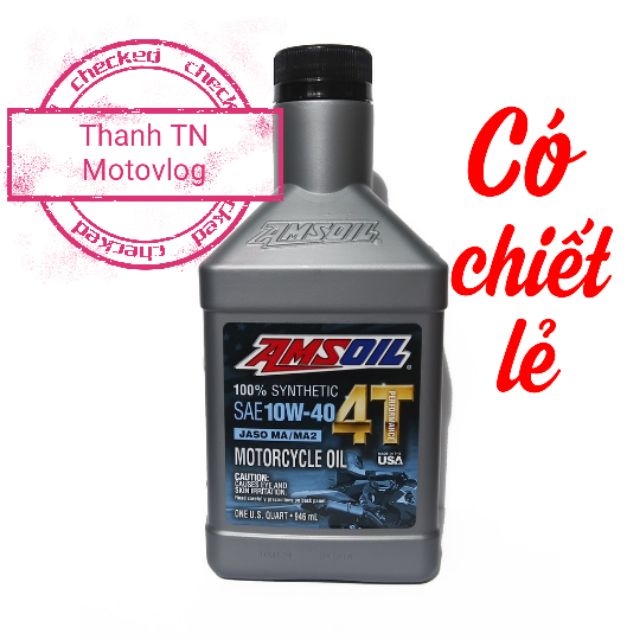 Nhớt AMSOIL 10W40 Performance tổng hợp 100%