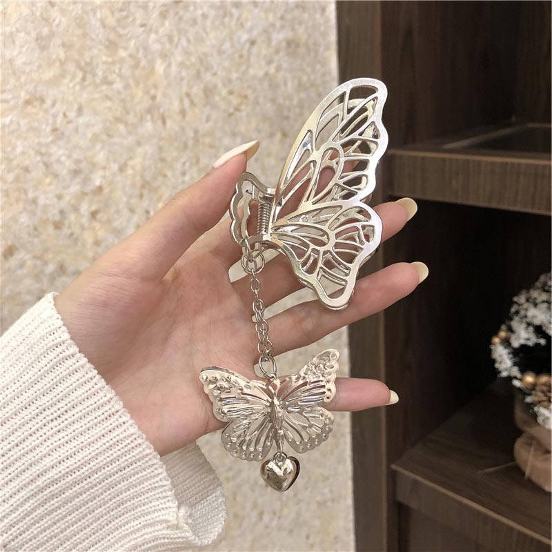 [Có sẵn]Kẹp tóc kim loại hình bướm dễ thương dành cho nữ phong cách Hàn Quốc