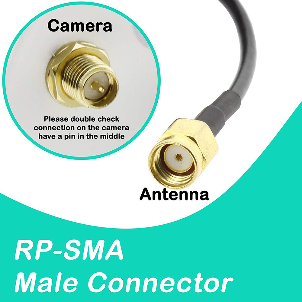 Ăng Ten Thu Tín Hiệu Rp-sma Male 9dbi Wlan Wifi 2.4ghz | BigBuy360 - bigbuy360.vn