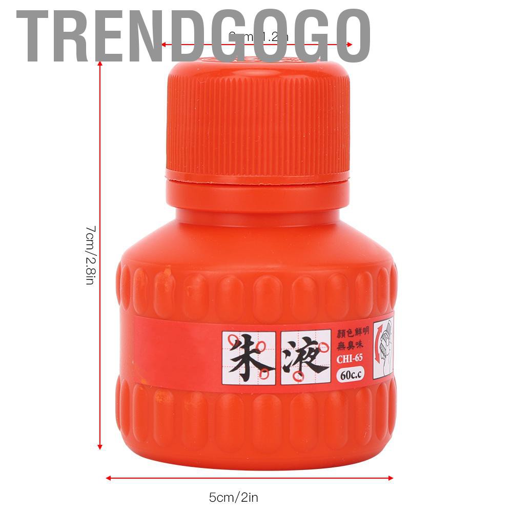 (Hàng Mới Về) Mực Vẽ Thư Pháp Màu Đỏ Phong Cách Trung Hoa 60ml