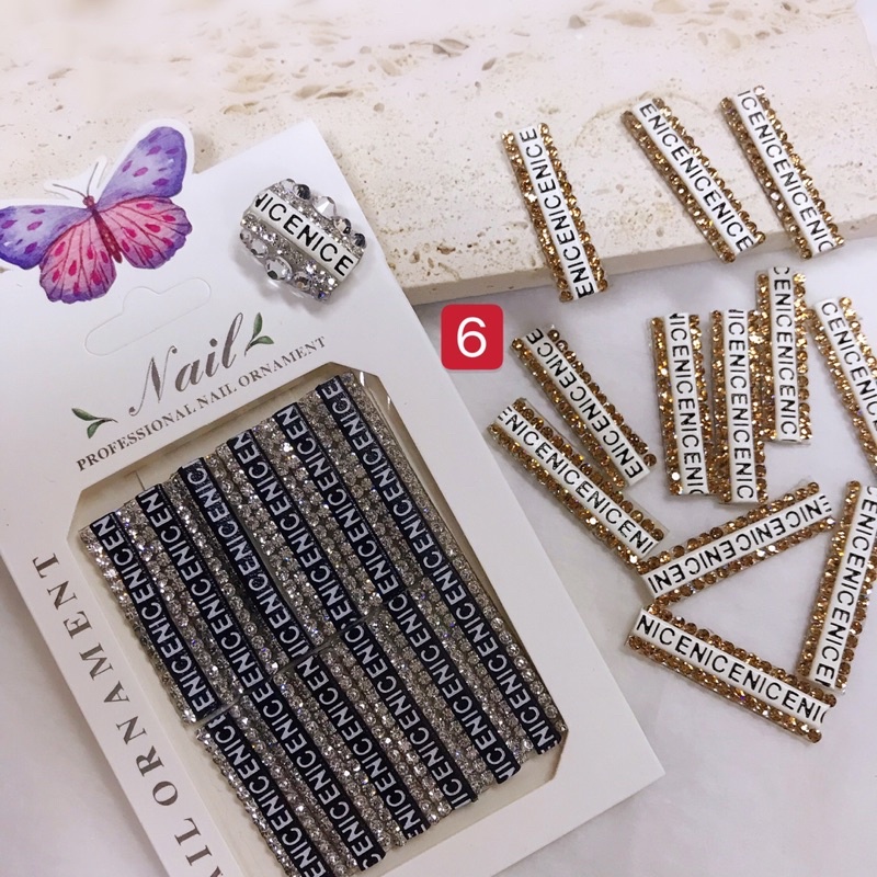 phụ kiên dây đá thương hiệu hot mới gắn móng tay nail