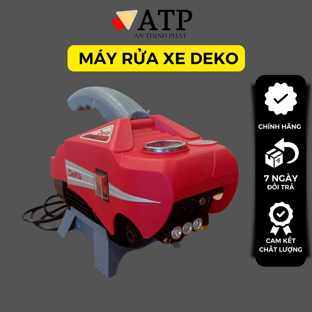 Máy rửa xe gia đình áp lực cao DEKO 2800W DK2800 - Máy rửa xe chính hãng bảo hành 24 tháng