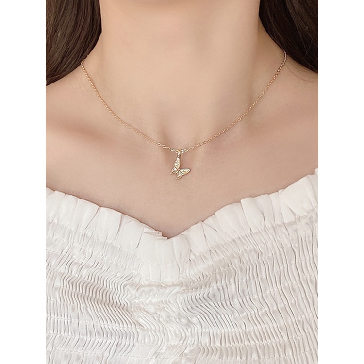 Vòng cổ Mặt Hình Bướm Đơn Giản JP5