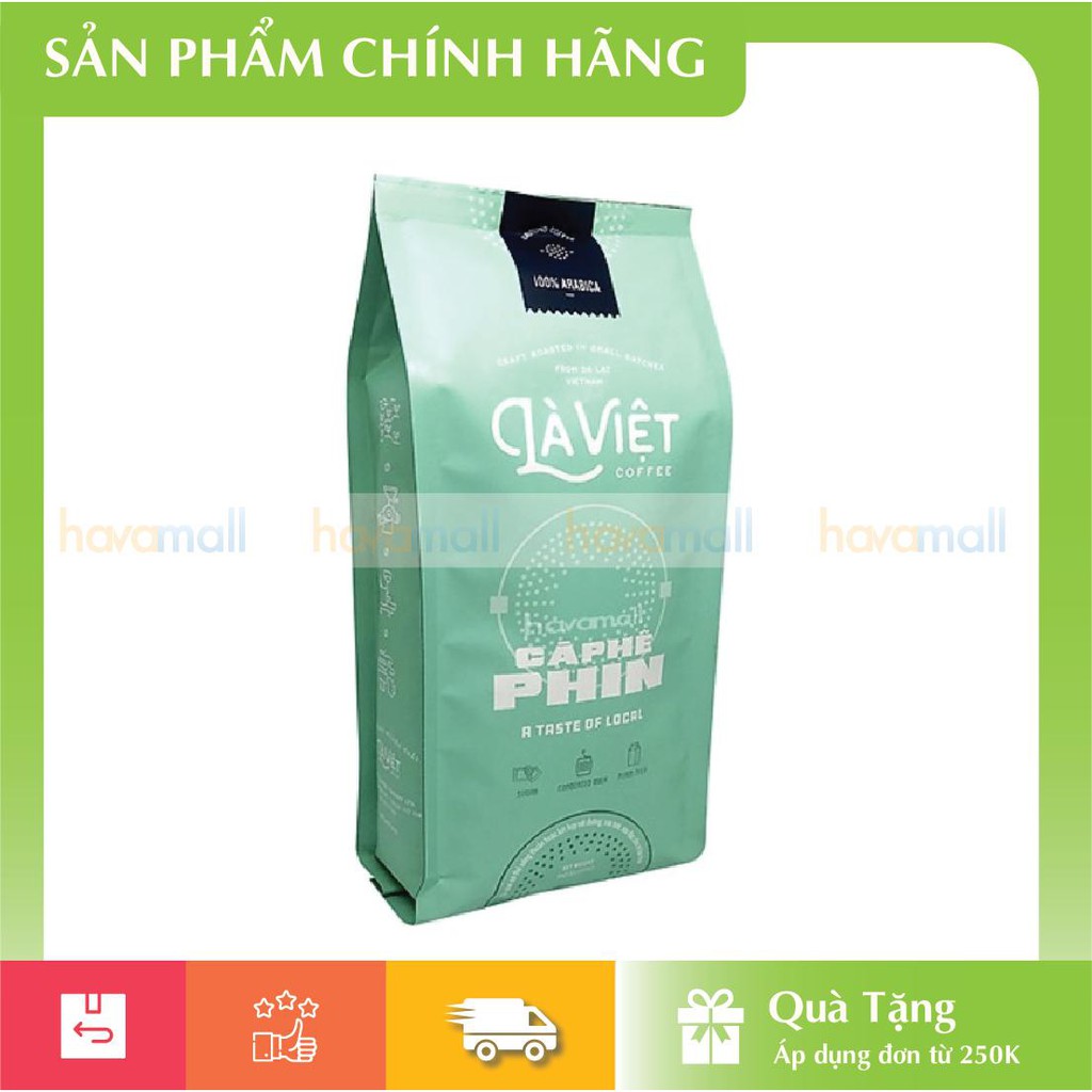 [HÀNG CHÍNH HÃNG] Cà Phê Bột Rang Xay Pha Phin Arabica Là Việt 340gr