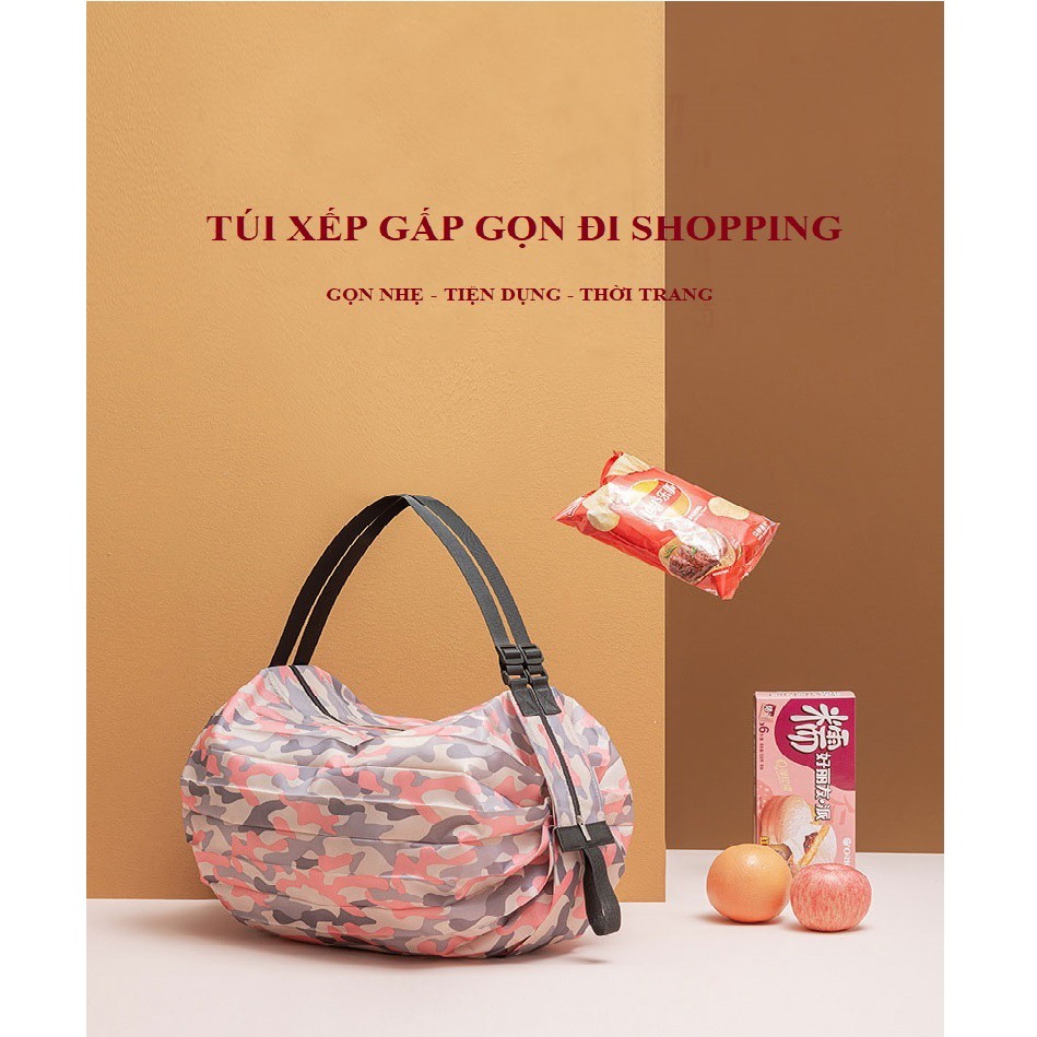 Túi gấp gọn BIGSIZE du lịch, shopping chống thấm tiện lợi