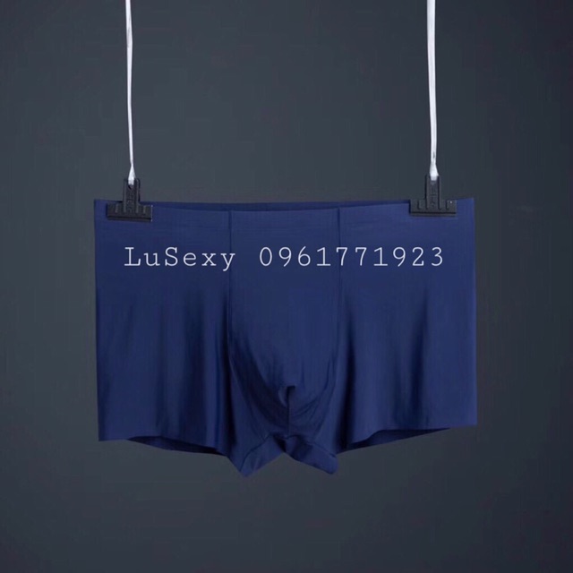 Quần lót nam thun lạnh nhật bản, quần boxer nam không đường may không viền màu đen | BigBuy360 - bigbuy360.vn