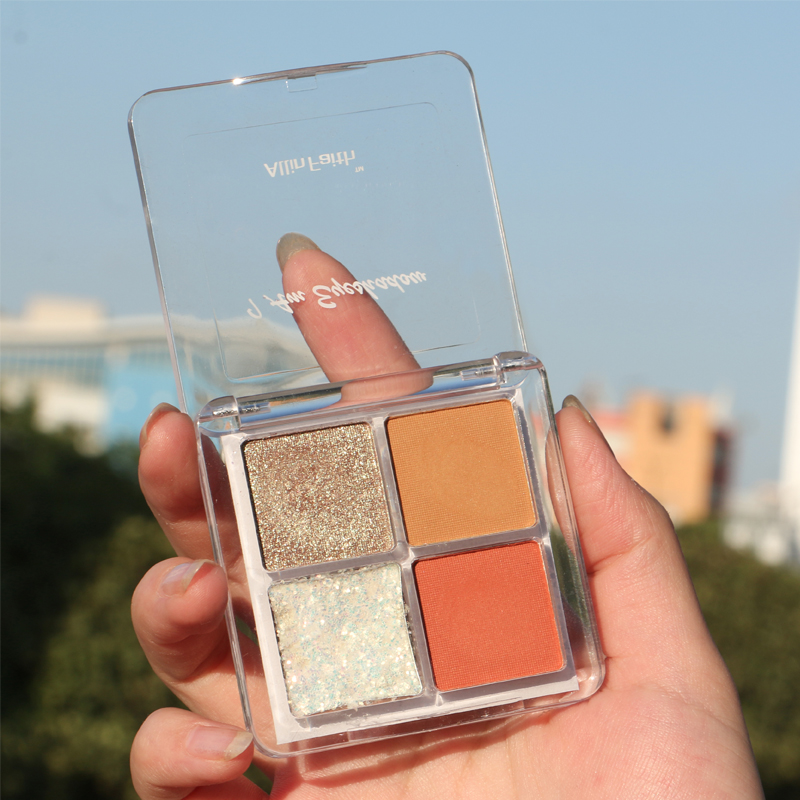 [Hàng mới về] Bảng phấn mắt 4 màu sắc ánh ngọc trai lấp lánh không thấm nước thời thượng | BigBuy360 - bigbuy360.vn