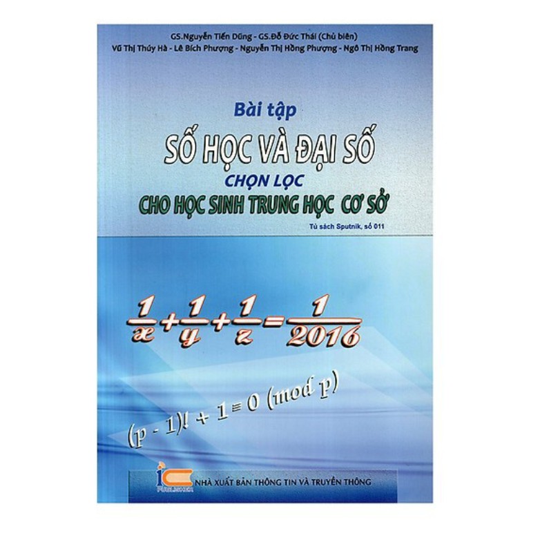 Sách - Bài Tập Số Học Và Đại Số Chọn Lọc Cho THCS (tái bản)