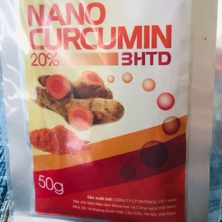 Nano curcumin 3HTD 20% gói 50g- Viện Hàn lâm KHCN VN dated mới nhất