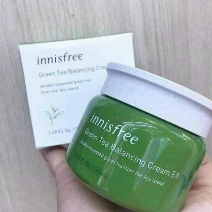 Kem Dưỡng Trà Xanh Innisfree Balacing,Kem Dưỡng Ẩm ,Dưỡng Da Căng Bóng ,Mịn Màng ,Làm Chậm Quá Trình Lão Hóa, Giảm Mụn..