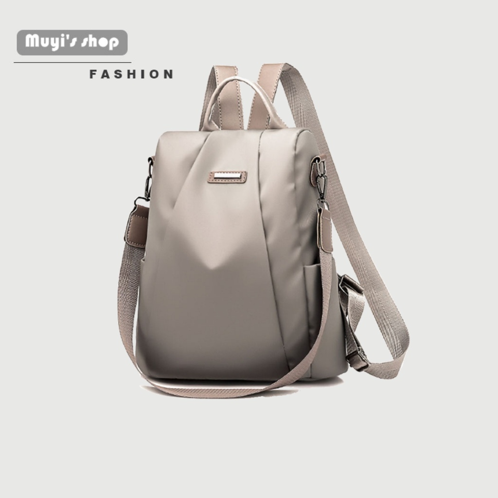 Ba Lô Oxford Màu Sắc Đơn Giản Sức Chứa Lớn Chống Trộm Dành Cho Nữ
