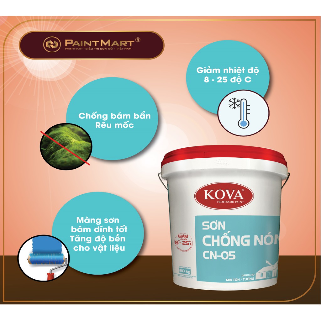 Sơn Chống nóng CN-05 KOVA 5Kg