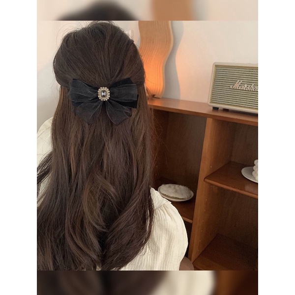 Kẹp tóc hình nơ phong cách dễ thương dành cho nữ