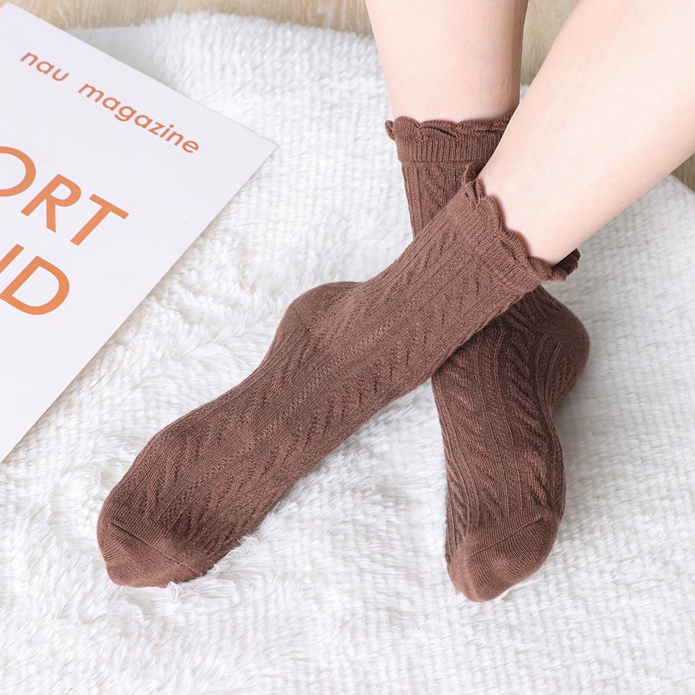 Vớ Ren Dài Màu Sắc Xinh Xắn Cho Nữ