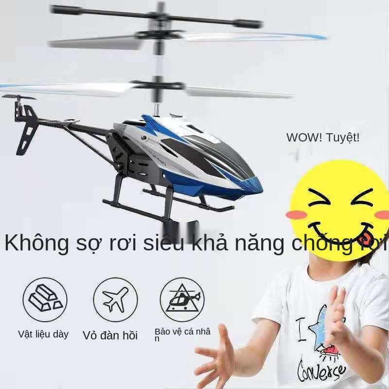 Máy bay điều khiển từ xa, đồ chơi có thể sạc lại, trực thăng treo cảm ứng, không người lái mô hình, quà tặng học s