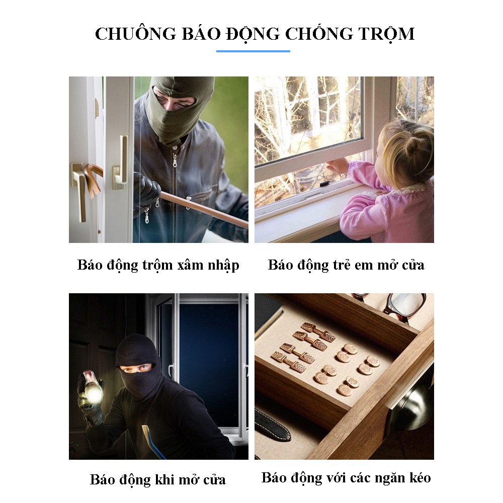 [Mã BMLT35 giảm đến 35K đơn 99K] Chuông báo động chống trộm, báo khách mở cửa đa chức năng CTFAST MC - 03 , nhiều chế độ