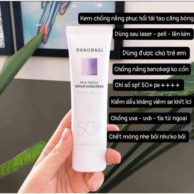 kem chống nắng BANOBAGI MILK THISTLE PEPAIR SUNSCREEN