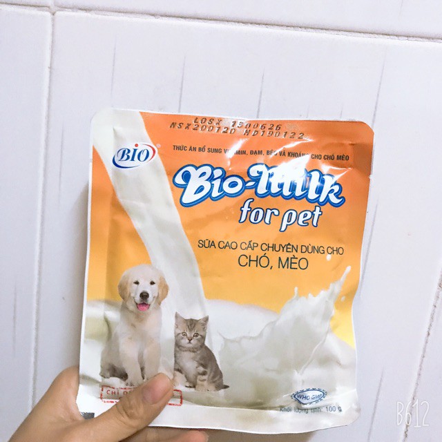 Sữa cho chó và mèo bio-milk gói 100g