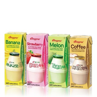 Sữa Binggrae Hàn Quốc vị Dưa lưới - Chuối - Dâu LẺ 1 HỘP