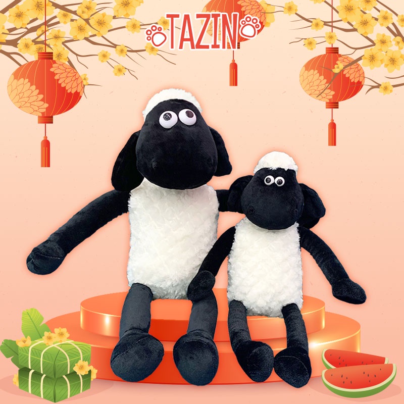 Gấu bông con cừu shaun the sheep cho bé, thú bông cừu cho bé cao cấp TAZIN