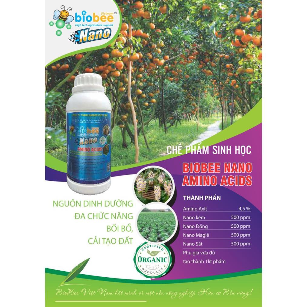 Phân bón hữu cơ Nano Amino Acids BIOBEE ORGANIC PLUS - lọ 100ml