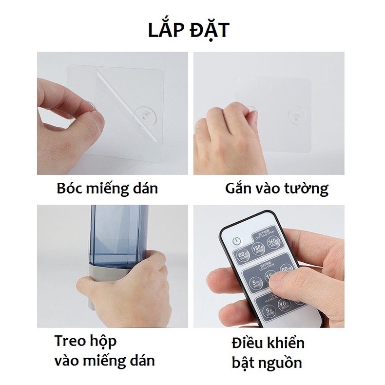 Máy phun sương tự động, Hộp xông tinh dầu cảm biến thân nhiệt thông minh