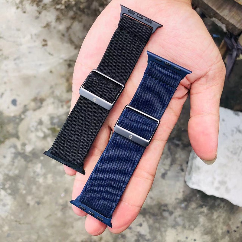 Dây Đeo Nylon Cho Đồng Hồ Thông Minh Apple iWatch Series 3 5 se 6 7 44mm 40mm 42mm 38mm 41mm 45mm