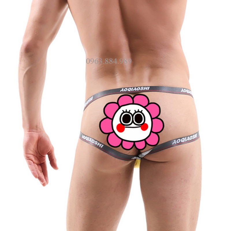 Quần lót nam thiết kế dây sau, chất cotton SX.13 tam giác, nhiều màu- giao hàng an toàn cho anh em