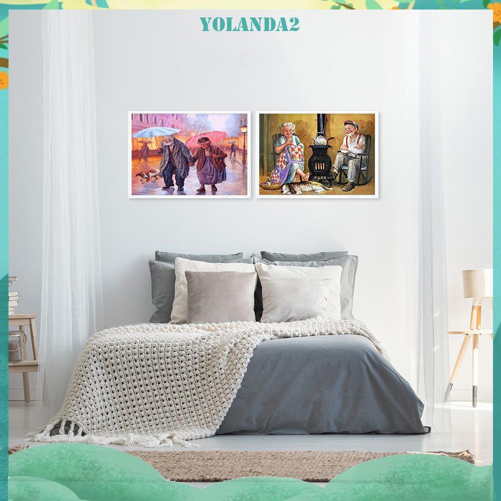 Bộ Tranh Đính Trang Trí Hình Cặp Đôi Cổ Điển 5d Diy