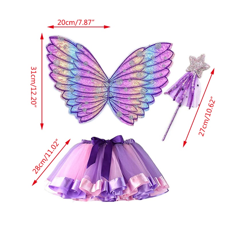 Bộ đồ hóa trang nàng tiên có cánh bướm xinh xắn cho bé gái
