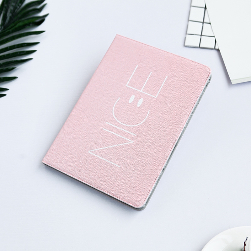 Bao da máy tính bảng Lykry  nắp lật hình mặt cười dành cho Ipad Air Mini 5 / 2 / 3 / 4 Pro / 9.7 / 10.2 / 11 | BigBuy360 - bigbuy360.vn