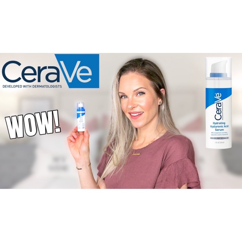Tinh chất cấp nước CeraVe Hydrating Hyaluronic Acid Serum 30ml Hàng Mỹ