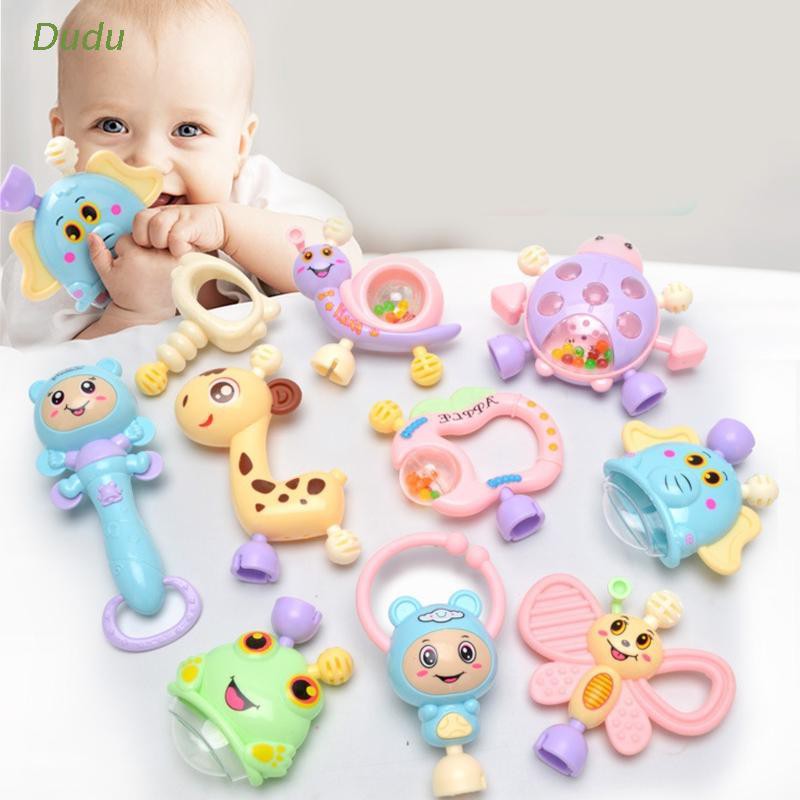Set 6-10 Lục Lạc Đồ Chơi Độc Đáo Cho Bé Từ 0-12 Tháng Tuổi
