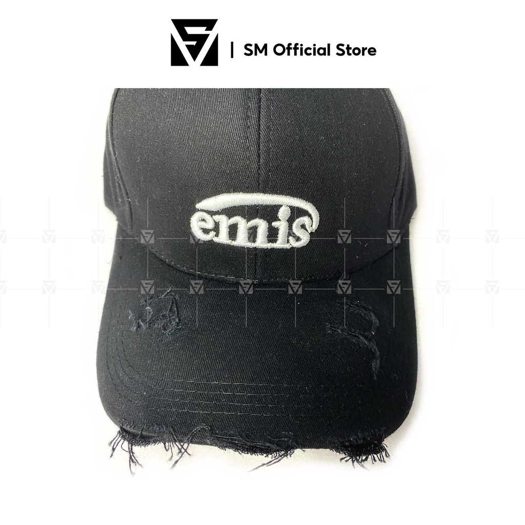 Mũ lưỡi trai nón kết rách thêu chữ Emis mũ nón thời trang nam nữ phong cách Hàn Quốc - Soulmate Store