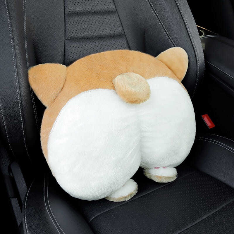 Gối Tựa Đầu Hình Chú Chó Corgi Hoạt Hình Đáng Yêu Tiện Lợi Dễ Sử Dụng Cho Ô Tô