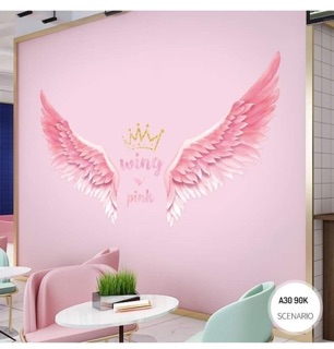 Decal dán tường đôi cánh thiên thần
