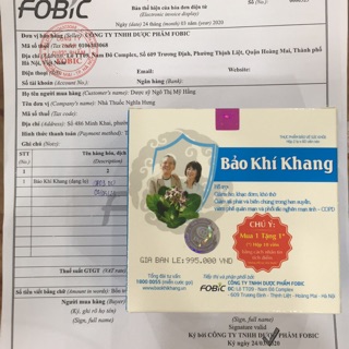 BẢO KHÍ KHANG( chính hãng 120 viên)