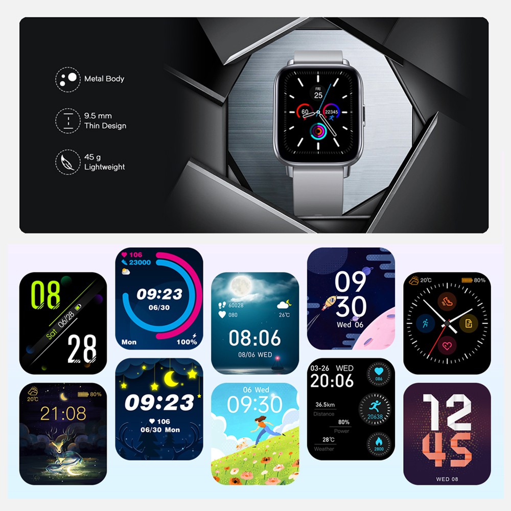 Đồng hồ thông minh Zeblaze GTS Pro Bluetooth đo nhịp tim Spo2 cấp độ 20+ thể thao cho điện thoại Android IOS 2021