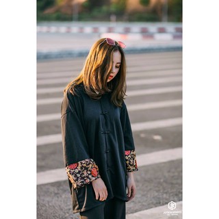 Áo hoodies gấm shanghai unisex nam nữ