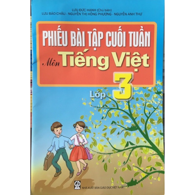 Sách Phiếu bài tập cuối tuần Tiếng việt lớp 3