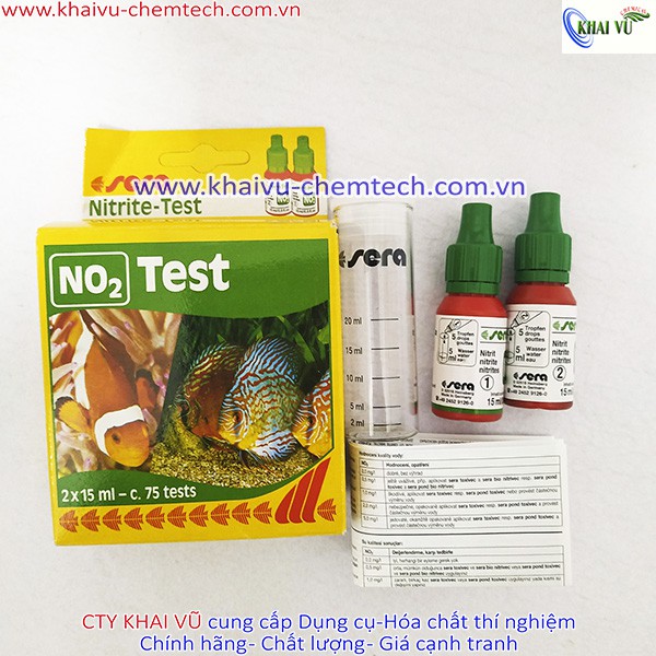 [HÀNG ĐỨC] Bộ test Sera kiểm tra nước NHANH CHÍNH XÁC đo nitrite NO2, phèn sắt Fe, Canxi Ca, Amoni NH3/NH4...