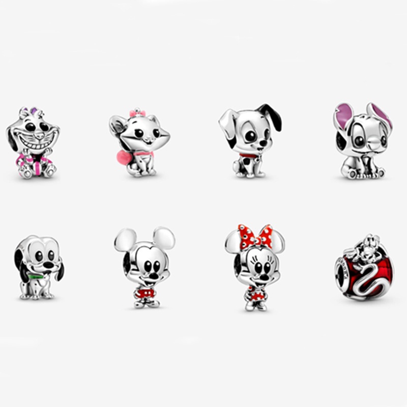 Chuỗi Hạt Đeo Tay Họa Tiết Mèo Minnie Dễ Thương Thời Trang DIY Pandora