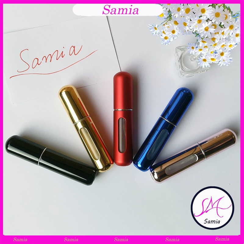 Chai Chiết Nước Hoa 5ml Dạng Xịt Tự Động Không Cần Xilanh Phụ Kiện/ Ống Đựng Nước Hoa Chiết Đáy Trực Tiếp Samia