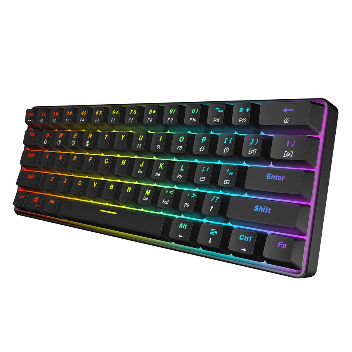 Bộ Bàn Phím Cơ 60% Rgb Gk61