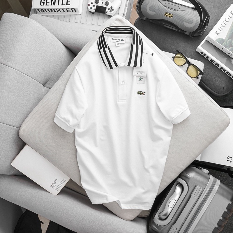 Aó polo nam cao cấp LCST cổ phối 2 khuy,Form Slimfit,vải COTTON khô co dãn 4 chiều,thấm hút mồ hôi,Hàng VNXK
