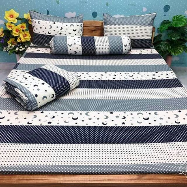 Sét m8/2m cotton Thắng lợi, chất vải k xù lông k ra màu, mát, k hầm bí, thoáng mát cho khách sử dụng, ib  shop tư vấn