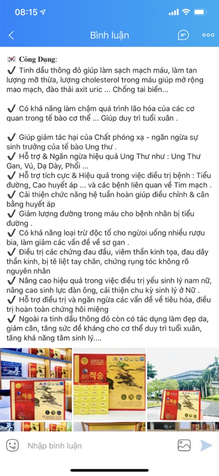 [HÀNG MỚI VỀ] Tinh Dầu Thông Đỏ Chính Phủ Pine Joeksong Hàn Quốc