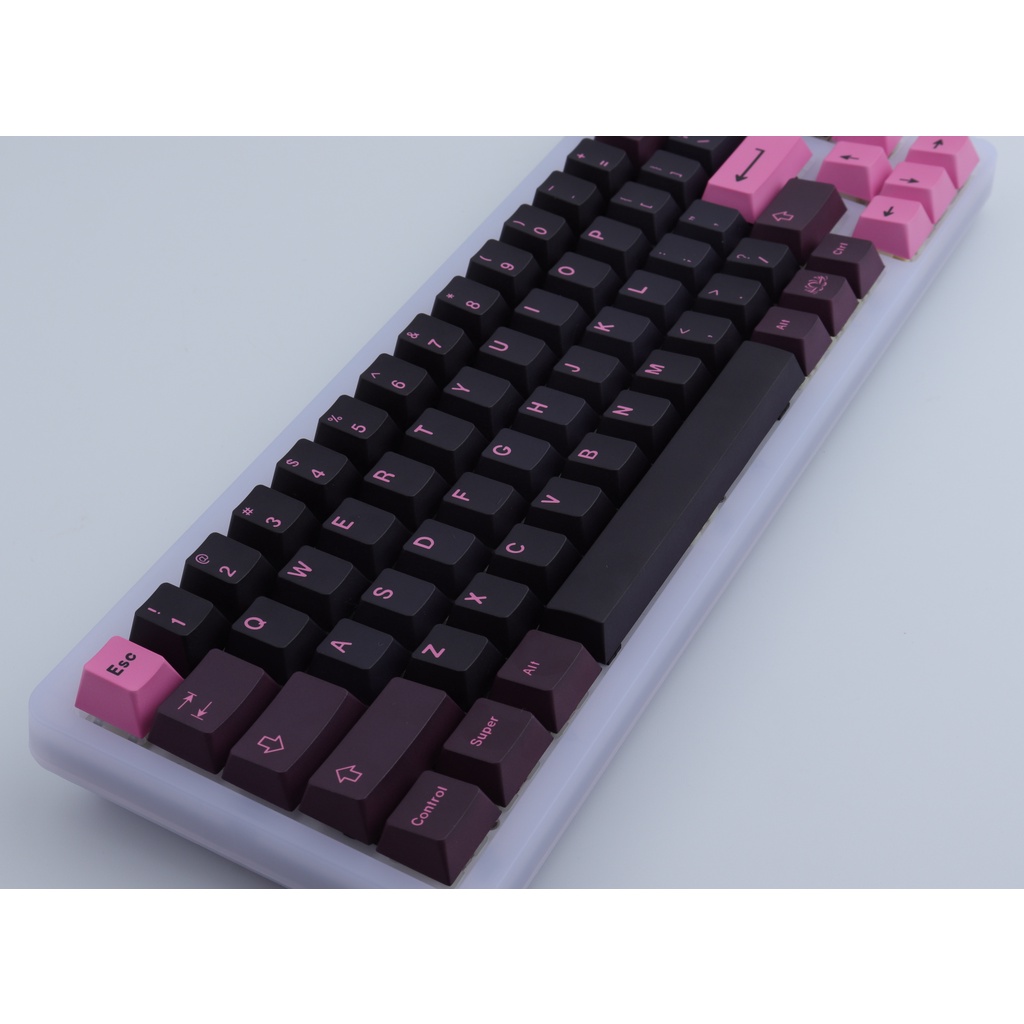 Gói phím GMK Black Lotus, 129 phím Keycaps Cherry Profile DYE-SUB Cá nhân hóa GMK Keycaps cho Bàn phím cơ / Bàn phím cơ chơi game