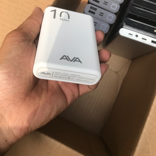 Pin sạc dự phòng Polymer 10.000 mAh AVA PJ JP191